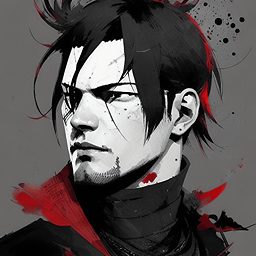 Blood AI avatar/profile picture for men