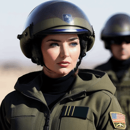 Military AI avatar/profile picture for women