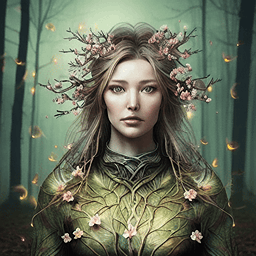 Nature AI avatar/profile picture for women