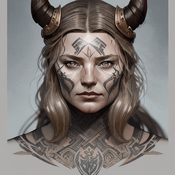 Viking AI avatar/profile picture for women